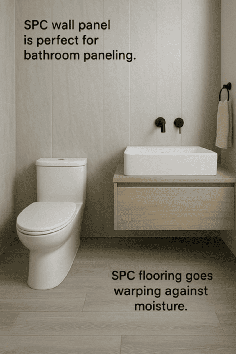 Can SPC be used in&nbsp;bathroom?