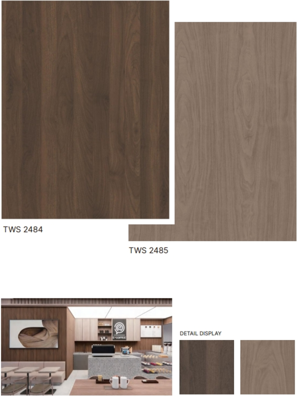spc wall panel color wood series walnut