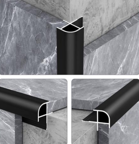 External corner trim used for SPC wall panels at a 90-degree outside corner, showing simple and neat installation